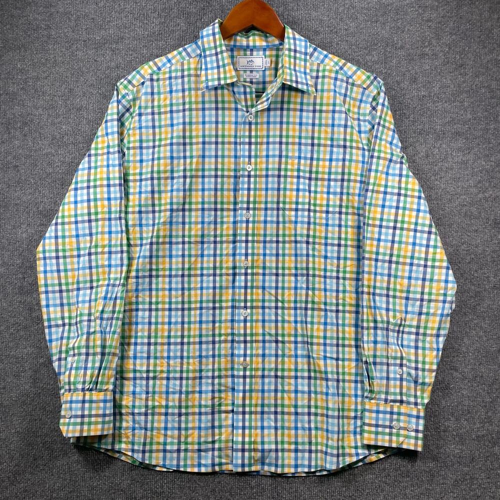 Southern Tide Sternway Sportshirt Men's L Multicolor Check Classic Fit